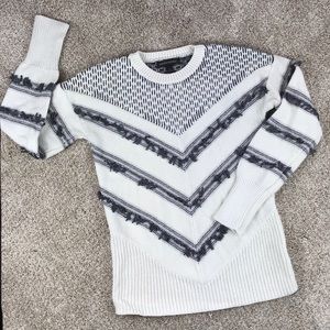 Banana Republic Cream Sweater with Tassels